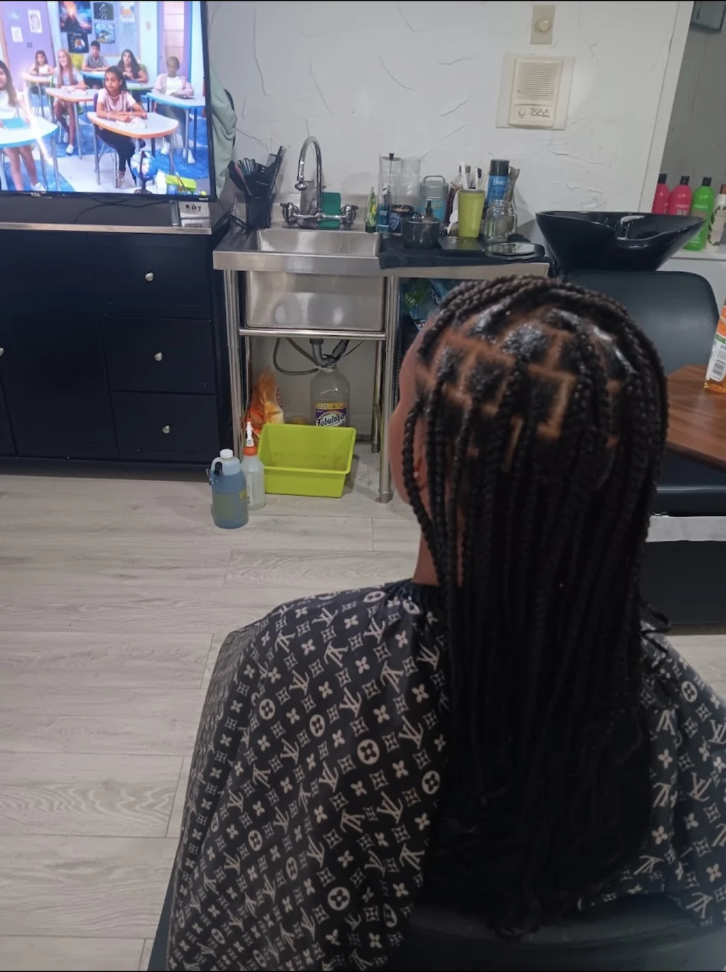 Long neat knotless braids created by Elegant African Braiding